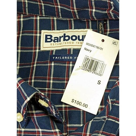 Barbour Harthope Men's Cotton Tailored Fit Button Down Shirt Size S (MSRP $100) - Picture 6 of 7